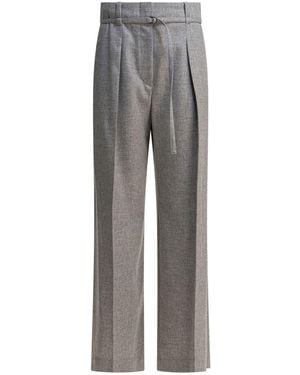 Brunello Cucinelli Wide-Leg Pants - Grey