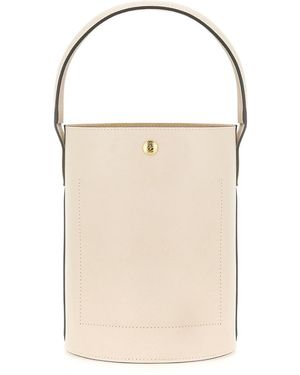 Longchamp Cuir De Russie Bucket Bag - Natural