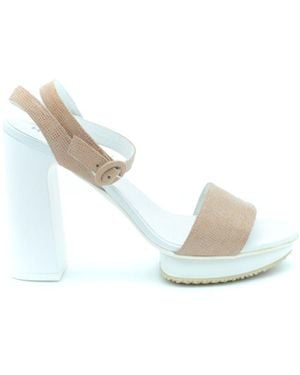 Hogan Heeled Sandals - White