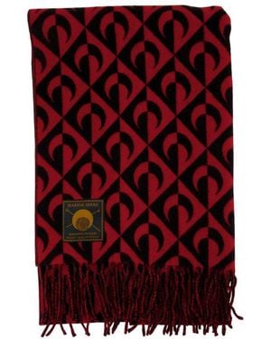 Marine Serre Moon Lozenge Scarf - Red