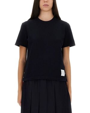 Thom Browne Short-Sleeved T-Shirt - Black