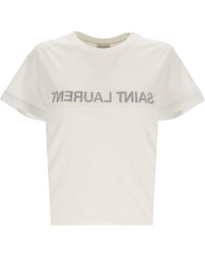 Saint Laurent T-Shirts And Polos - White