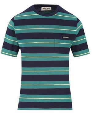 Miu Miu T-Shirt And Polo Shirt - Green