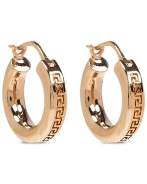 Versace 'greca' Earrings - Metallic