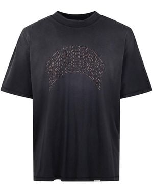 Represent "Embellished T-Shirt - Black