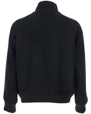 AFTER PRAY 'Regards' Jacket With Front Zip Closure - Blue