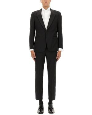 Giorgio Armani Single Breasted Soft Line Dress - Black