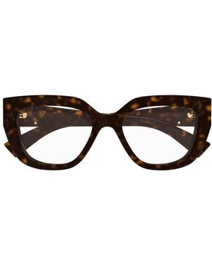 Gucci Gg1847O Linea Emblem Eyeglasses - Brown
