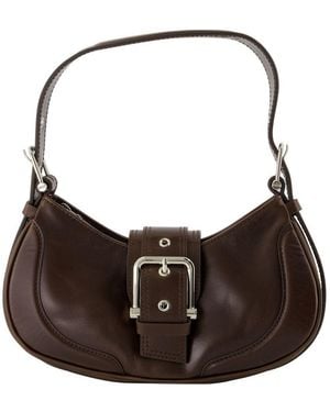 OSOI Hobo Brocle Shoulder Bag - Brown