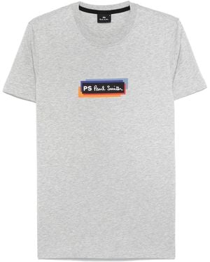 Paul Smith Logo-Print T-Shirt - Gray