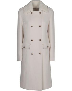 P.A.R.O.S.H. Double-Breasted Coat - Grey