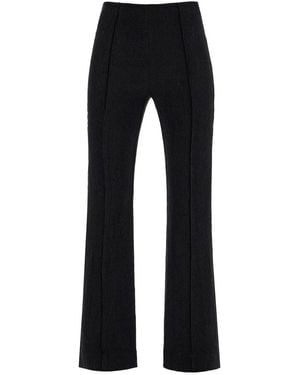 Ganni Flared Viscose Pants For - Blue