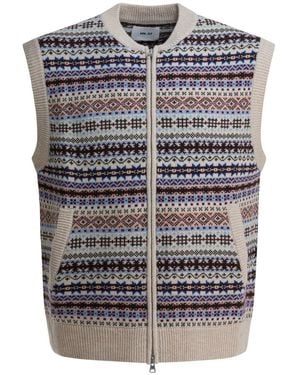 NN07 "Robbie" Wool Vest - Blue