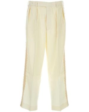 Bode Ivory Wool Pant - White