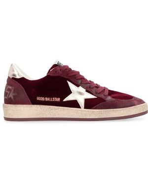 Golden Goose Ball Star Low-Top Sneakers - Purple