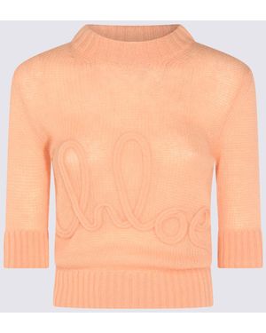 Chloé Maglie Peach Orange