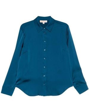 Michael Kors Button-Up Elegant Shirt - Blue