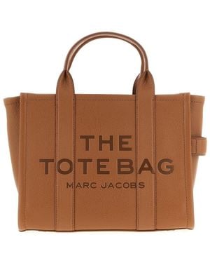 Marc Jacobs Shopping 'the Leather Medium Tote' - Brown