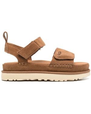 UGG Goldenstar Touch-Strap Sandals - Brown