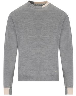 Manuel Ritz Gray Crewneck Sweater