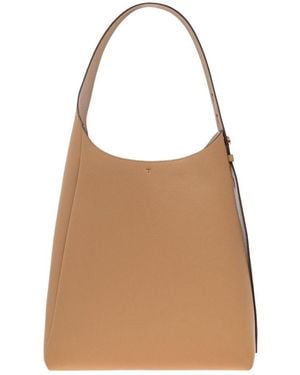 Tory Burch Romy Leather Hobo Bag - Natural