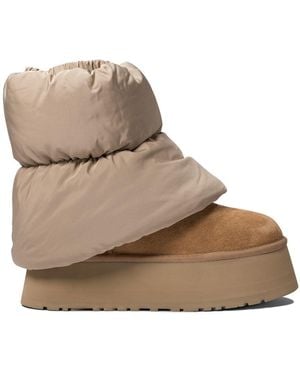 UGG Mini Dipper Puffer Boots, Ankle Boots - Brown