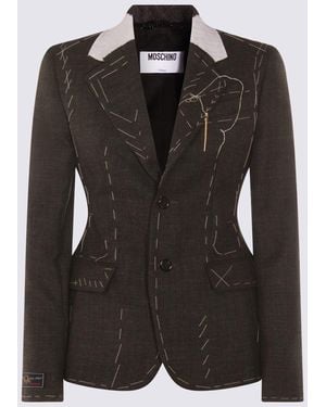 Moschino Wool Blazer - Black