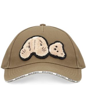 Palm Angels Baseball Cap With Logo - Natural