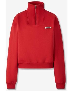 Jacquemus High-Neck Sweatshirt - Red