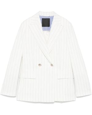 Liu Jo Double-Breasted Blazer - White