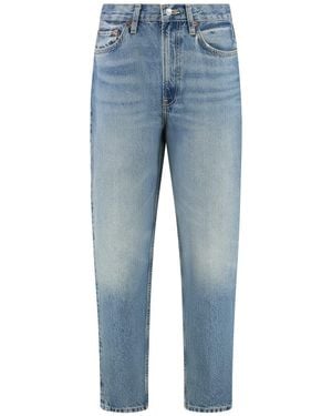 RE/DONE High-Rise Boyfriend Jeans - Blue