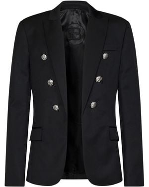 Balmain Coats & Jackets - Black