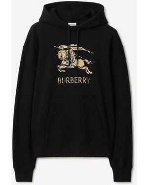 Burberry Logo Hoodie - Black