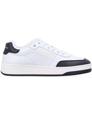 スニーカー SAINT LAURENT Men Sneakers 6032231JZ10 9030 WHITE Saint Laurent White Sl/10 low sneakers | TheDoubleF