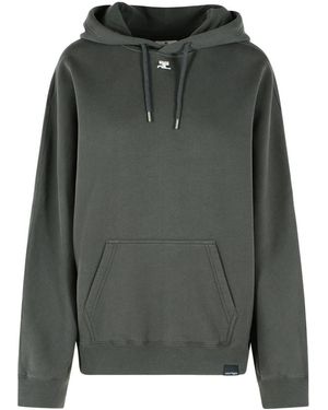 Courreges Grey Cotton Sweatshirt