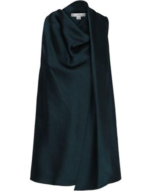 Vince Satin Top With Scarf - Blue