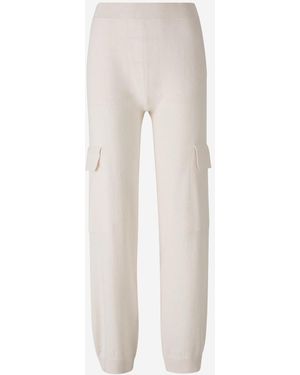 Peserico Cargo Trousers Knit - White