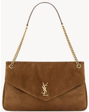 Saint Laurent "Calypso" Xxl Crossbody Bag - Brown