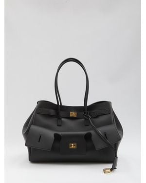 Balenciaga Medium Bel Air Carry-All Bag - Black