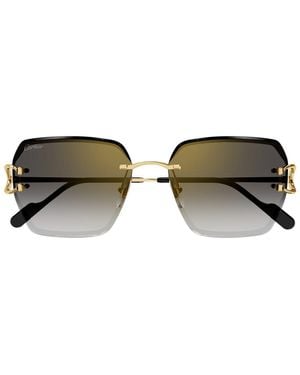 Cartier Ct0466S Signature C De Sunglasses - Brown