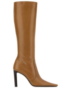 Saint Laurent Camel Leather Jerome Boots - Brown