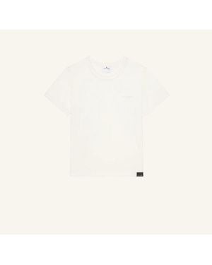 Courreges T-Shirt Embroidered - Natural