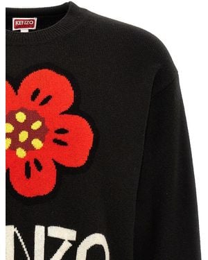 KENZO Crew-Neck Wool Jumper - Red