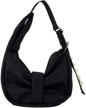 Simone Rocha Mini Sling Bow Shoulder Bag - Black