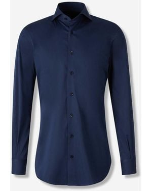 Atelier Munro Plain Cotton Shirt - Blue