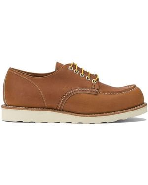 Red Wing "8092 Moc Toe" Derby Lace-Up Shoes - Brown