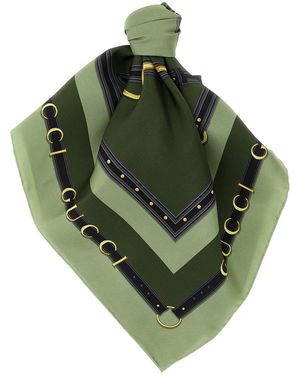 Gucci Silk Scarf - Green