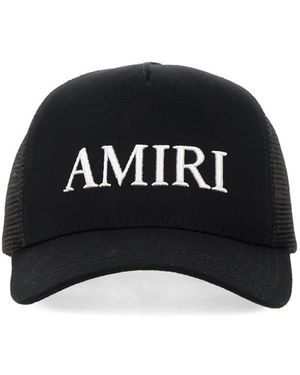 Amiri Baseball Hat With Logo - Black