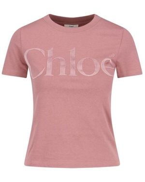 Chloé T-Shirts And Polos - Pink