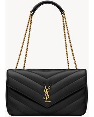 Saint Laurent "Loulou" Crossbody Bag - Black